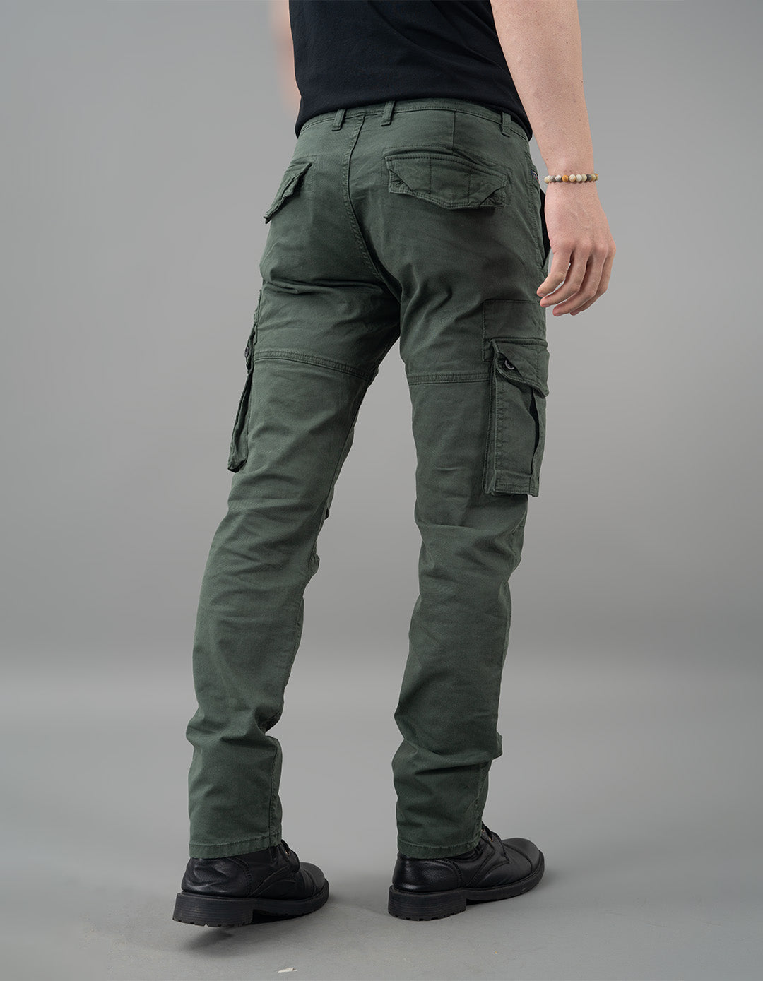 Military Green Regular Fit Cargo Pant